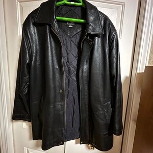 Gianni Antonio Leather Men's Coat 40R
